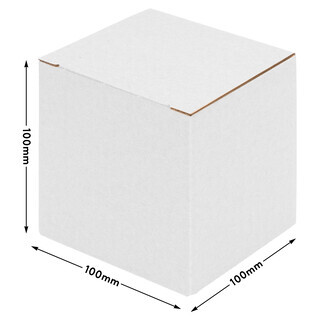 verpacking Geschenkboxen [Gr��e, Farbe & Menge w�hlbar] kleine Faltschachteln f�r Geschenke, Schmuck, S��igkeiten 100 x 100 x 100 mm 100 St�ck - Wei�