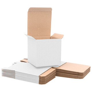 verpacking Geschenkboxen [Gr��e, Farbe & Menge w�hlbar] kleine Faltschachteln f�r Geschenke, Schmuck, S��igkeiten 100 x 100 x 100 mm 250 St�ck - Wei�
