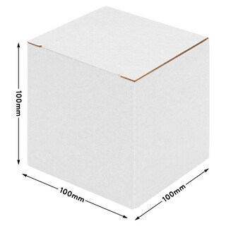 verpacking Geschenkboxen [Gr��e, Farbe & Menge w�hlbar] kleine Faltschachteln f�r Geschenke, Schmuck, S��igkeiten 100 x 100 x 100 mm 500 St�ck - Wei�