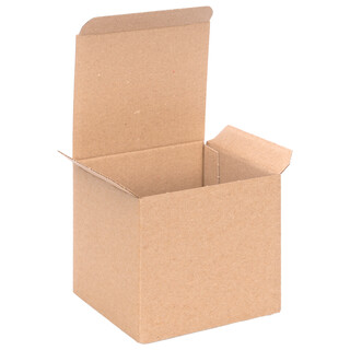 verpacking Geschenkboxen [Gr��e, Farbe & Menge w�hlbar] kleine Faltschachteln f�r Geschenke, Schmuck, S��igkeiten 100 x 100 x 100 mm 250 St�ck - Braun