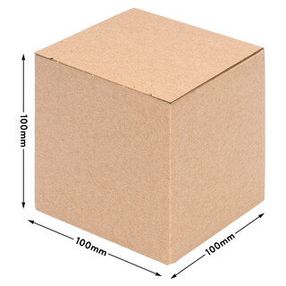 verpacking Geschenkboxen [Gr��e, Farbe & Menge w�hlbar] kleine Faltschachteln f�r Geschenke, Schmuck, S��igkeiten 100 x 100 x 100 mm 500 St�ck - Braun