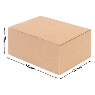 verpacking Geschenkboxen [Gr��e, Farbe & Menge w�hlbar] kleine Faltschachteln f�r Geschenke, Schmuck, S��igkeiten 170 x 120 x 70 mm 100 St�ck - Braun