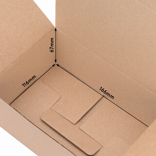 verpacking Geschenkboxen [Gr��e, Farbe & Menge w�hlbar] kleine Faltschachteln f�r Geschenke, Schmuck, S��igkeiten 170 x 120 x 70 mm 100 St�ck - Braun