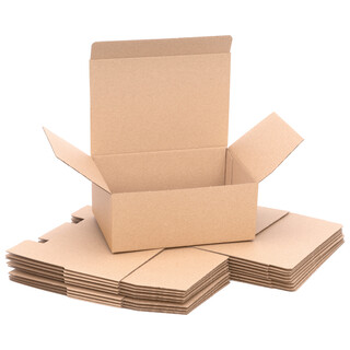 verpacking Geschenkboxen [Gr��e, Farbe & Menge w�hlbar] kleine Faltschachteln f�r Geschenke, Schmuck, S��igkeiten 170 x 120 x 70 mm 100 St�ck - Braun