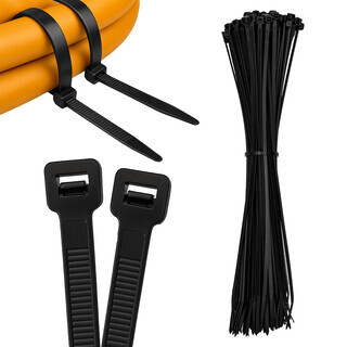 Premium Kabelbinder Schwarz 200 x 2,5 mm [Farbe, Gr��e & Menge w�hlbar] UV-best�ndig hohe Zugfestigkeit - 100 St�ck