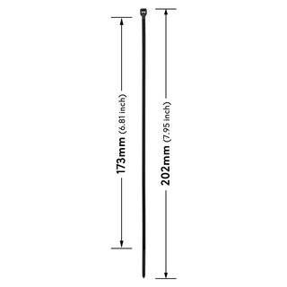 Premium Kabelbinder Schwarz 200 x 2,5 mm [Farbe, Gr��e & Menge w�hlbar] UV-best�ndig hohe Zugfestigkeit - 200 St�ck