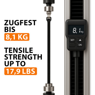 Premium Kabelbinder Schwarz 200 x 2,5 mm [Farbe, Gr��e & Menge w�hlbar] UV-best�ndig hohe Zugfestigkeit - 200 St�ck