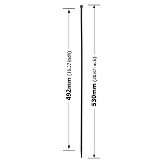 Premium Kabelbinder Schwarz 530 x 4,8 mm [Farbe, Gr��e & Menge w�hlbar] UV-best�ndig hohe Zugfestigkeit - 300 St�ck