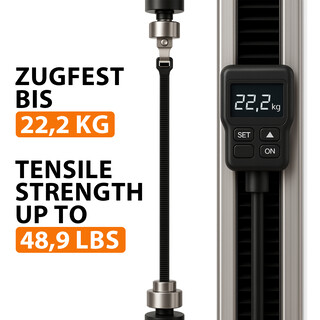 Premium Kabelbinder Schwarz 530 x 4,8 mm [Farbe, Gr��e & Menge w�hlbar] UV-best�ndig hohe Zugfestigkeit - 1000 St�ck