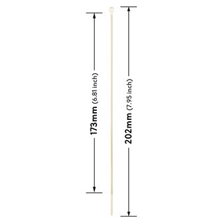 Premium Kabelbinder Natur 200 x 2,5 mm [Farbe, Gr��e & Menge w�hlbar] UV-best�ndig hohe Zugfestigkeit - 200 St�ck
