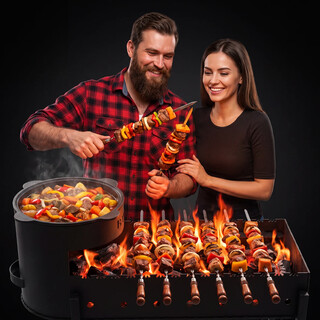 FlameFusion Premium Holzkohle aus 100% Buchenholz 20 kg