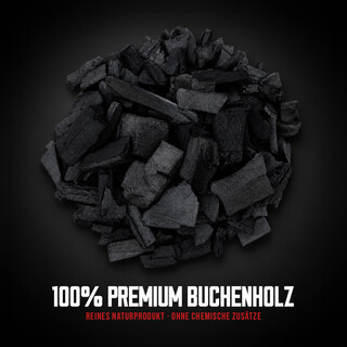 FlameFusion Premium Holzkohle aus 100% Buchenholz 20 kg
