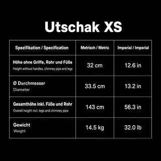 FlameFusion Utschak XS - f�r 8 Liter Kazan Feuerofen mit Abzugsrohr [Gr��e w�hlbar] - Uchag Kasanofen zum Grillen & Kochen, Feldk�che, Plov & Pilaw